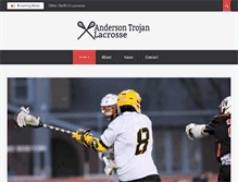 Tablet Screenshot of andersontrojanlacrosse.com